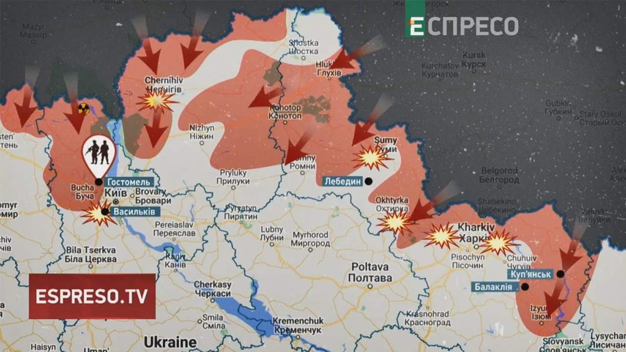 Карта України з позначенням регіонів червоним кольором