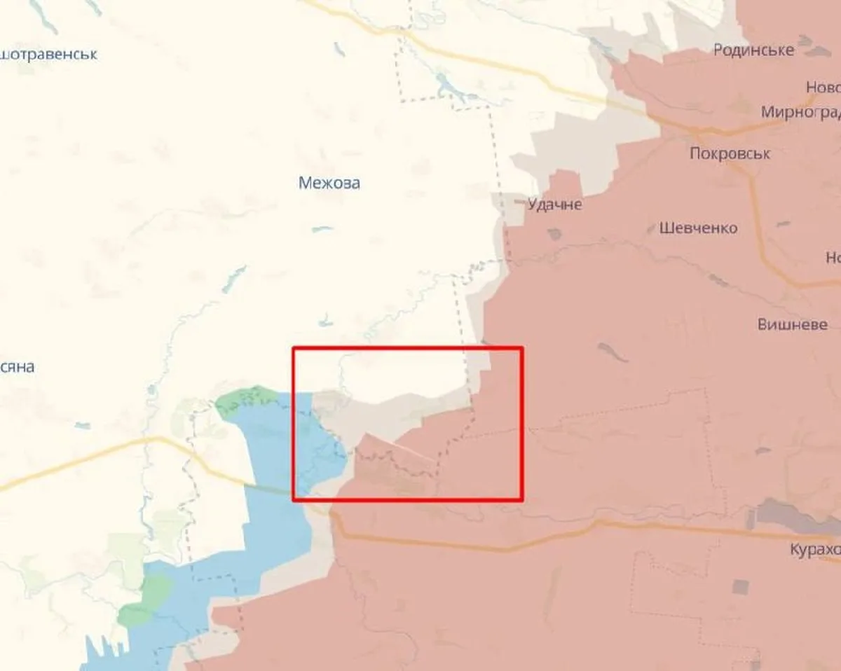 Карта Дніпропетровської області з позначенням звільнених територій
