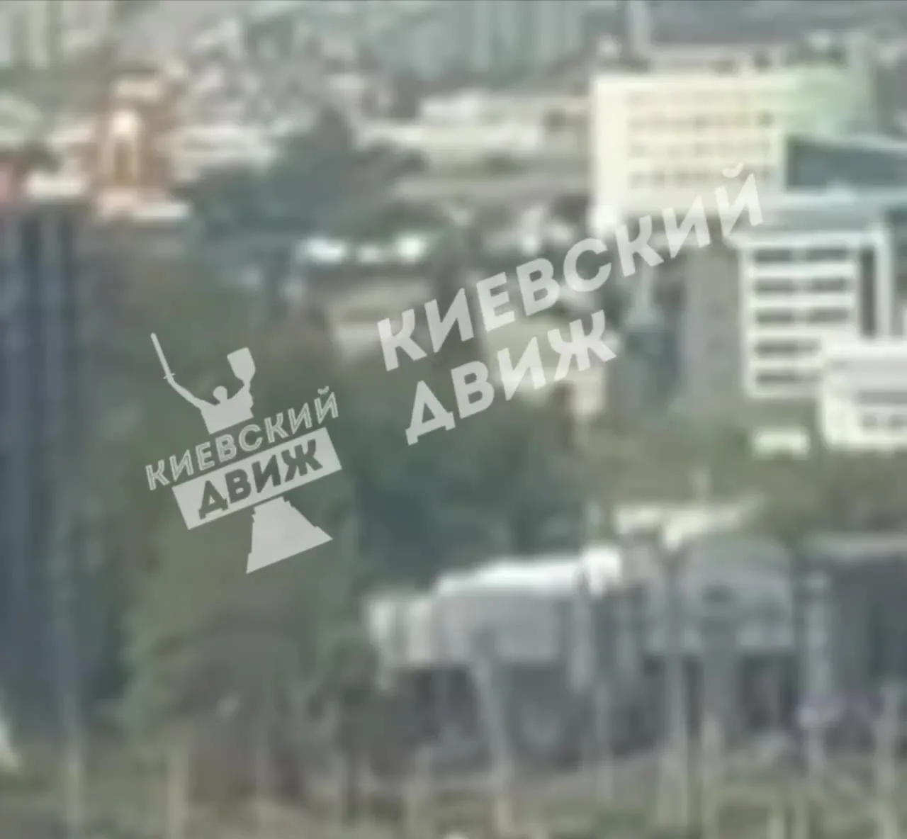 Панорама міста Київ з висоти, залізничний вокзал