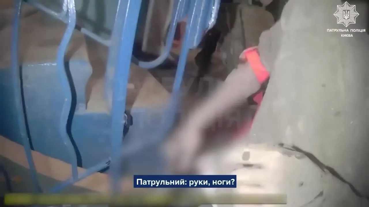 Рука з рожевим браслетом на тлі пошкодженої стіни