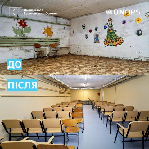 Дитячий садок до та після відновлення