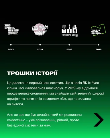 Хронологія розвитку логотипів каналу з 2013 по 2019 рік