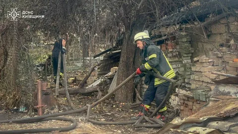 Рятувальники розпилюють упалі дерева в Вишневому